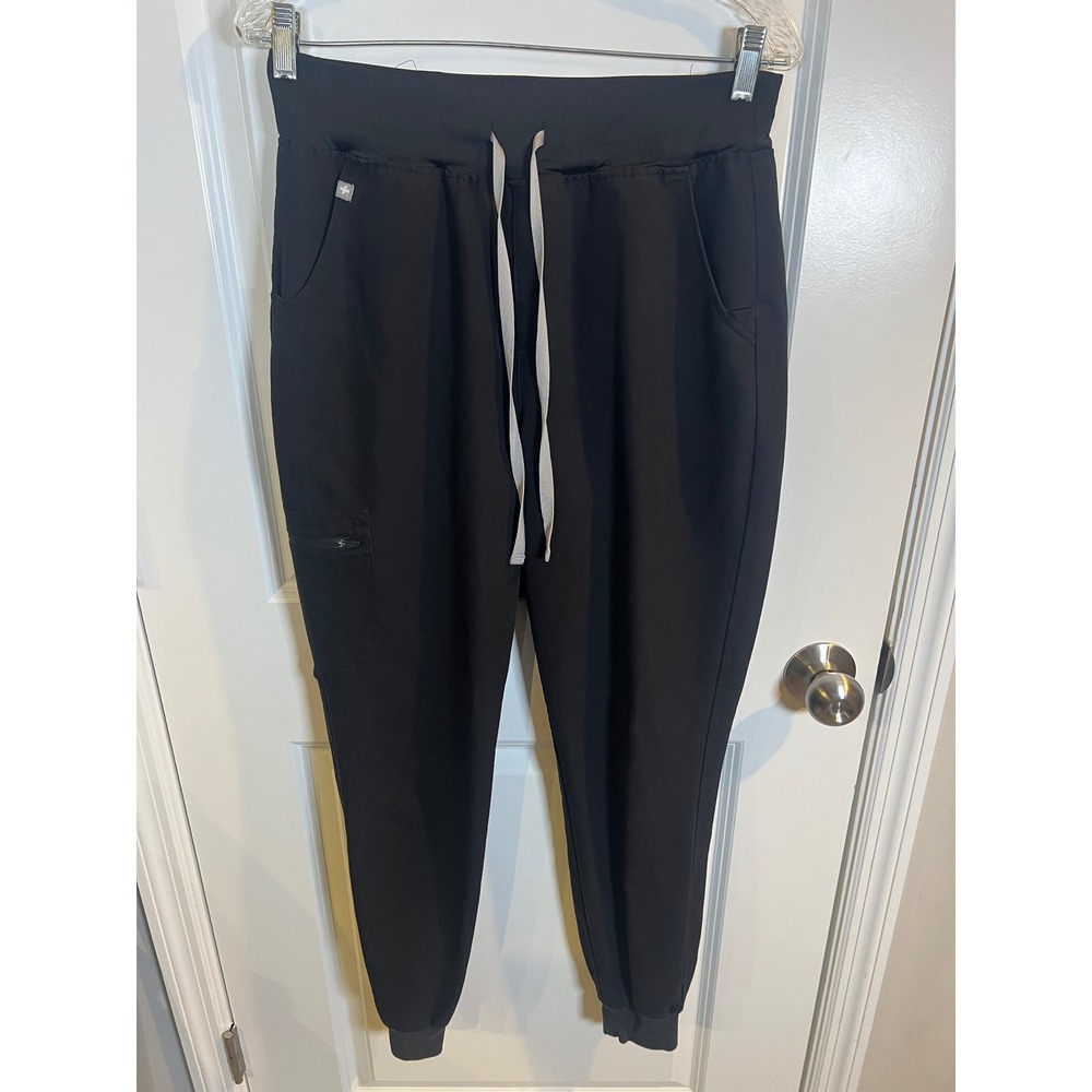 FIGS Womens Jogger Scrub Pants HW Zamora High Waisted Black Size MT